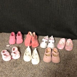 Collection size 2 baby girl (3-6 mo) shoes
